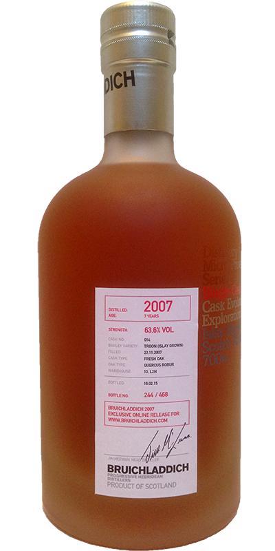 Bruichladdich 2007 Micro-Provenance Series