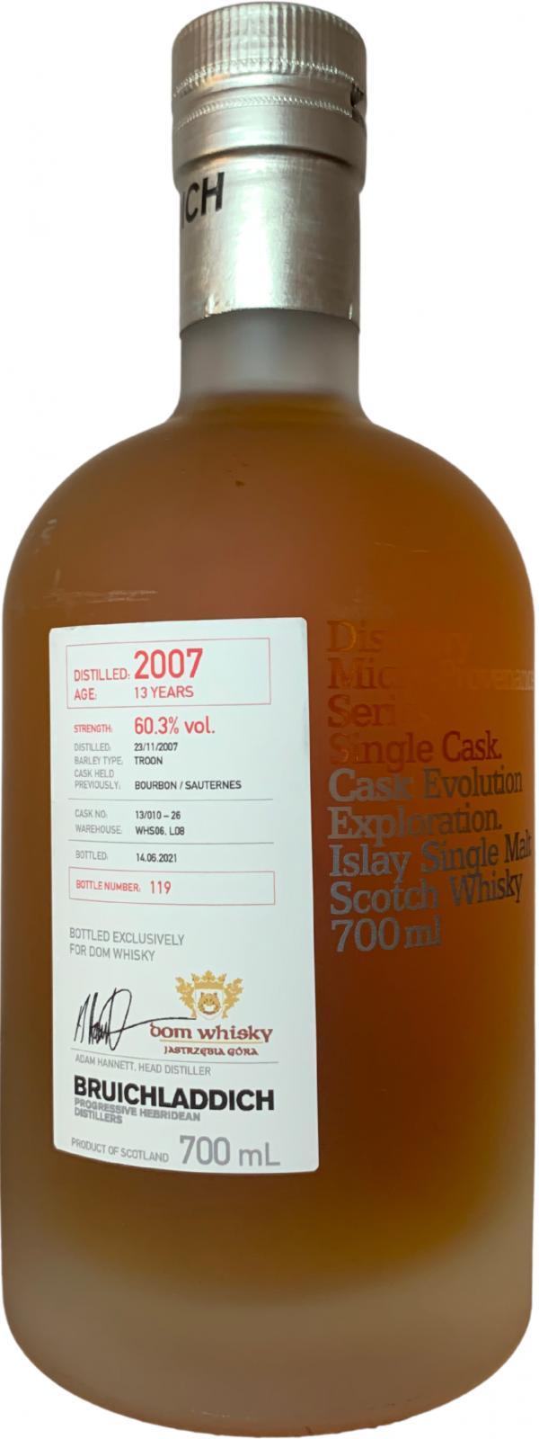 Bruichladdich 2007 Micro-Provenance Series