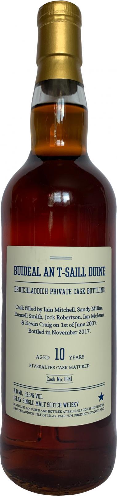 Bruichladdich 2007 - Buideal an t-saill duine Private Cask Bottling