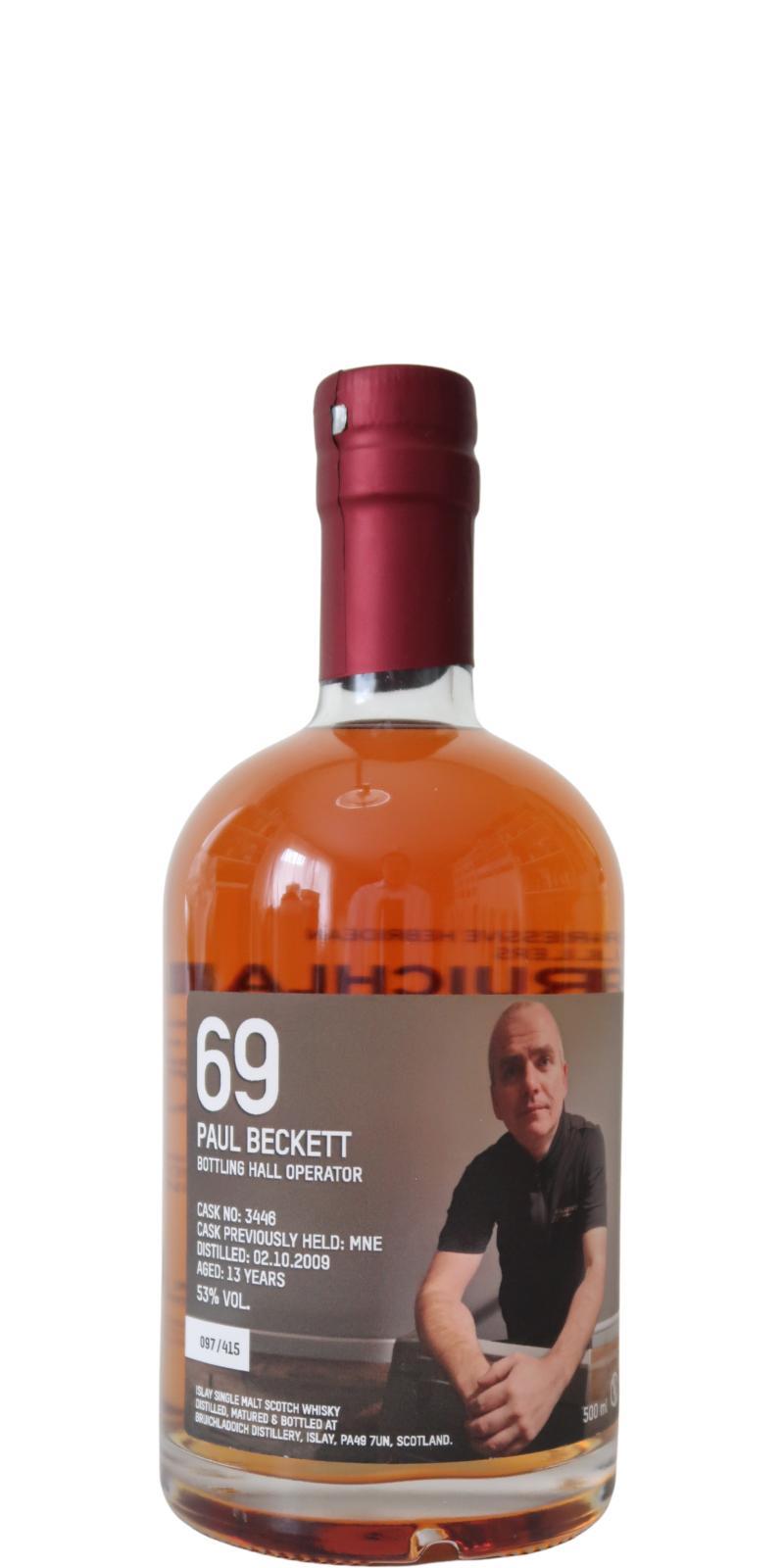 Bruichladdich 2009 Crew Valinch 69 - Paul Beckett