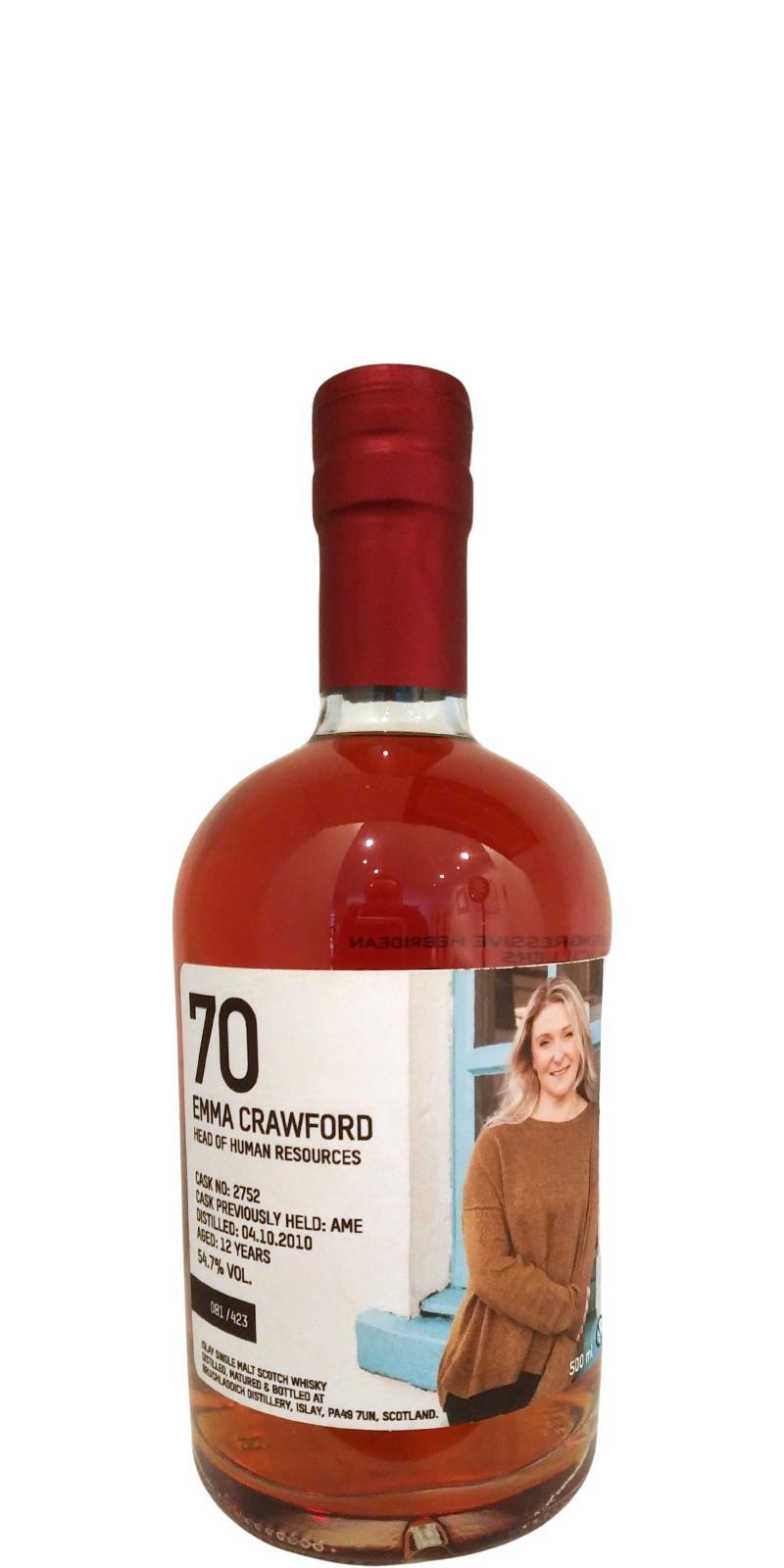 Bruichladdich 2010 Crew Valinch 70 - Emma Crawford