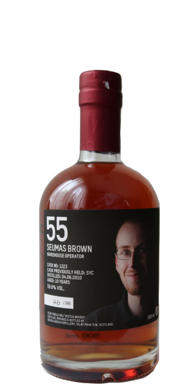 Bruichladdich 2010 Laddie Crew Valinch 55 Seumas Brown