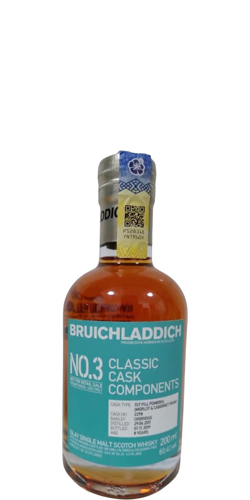 Bruichladdich 2011 Classic Cask Components - No. 3