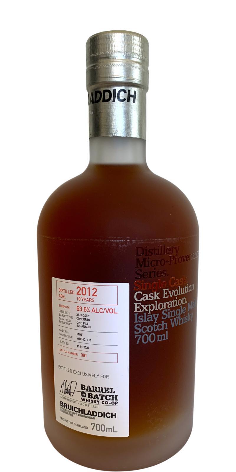 Bruichladdich 2012 Micro-Provenance Series