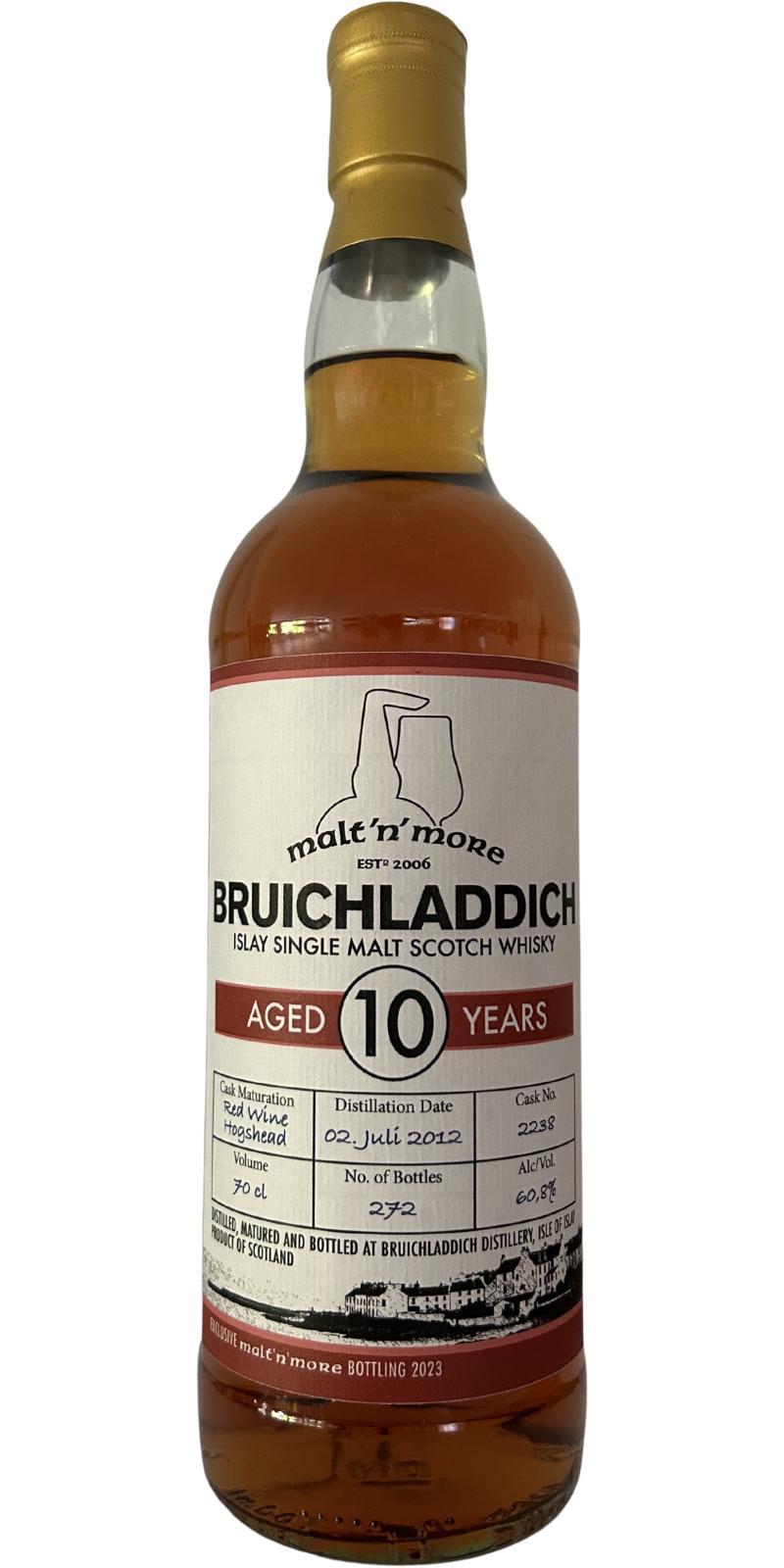 Bruichladdich 2012 Private Cask Bottling