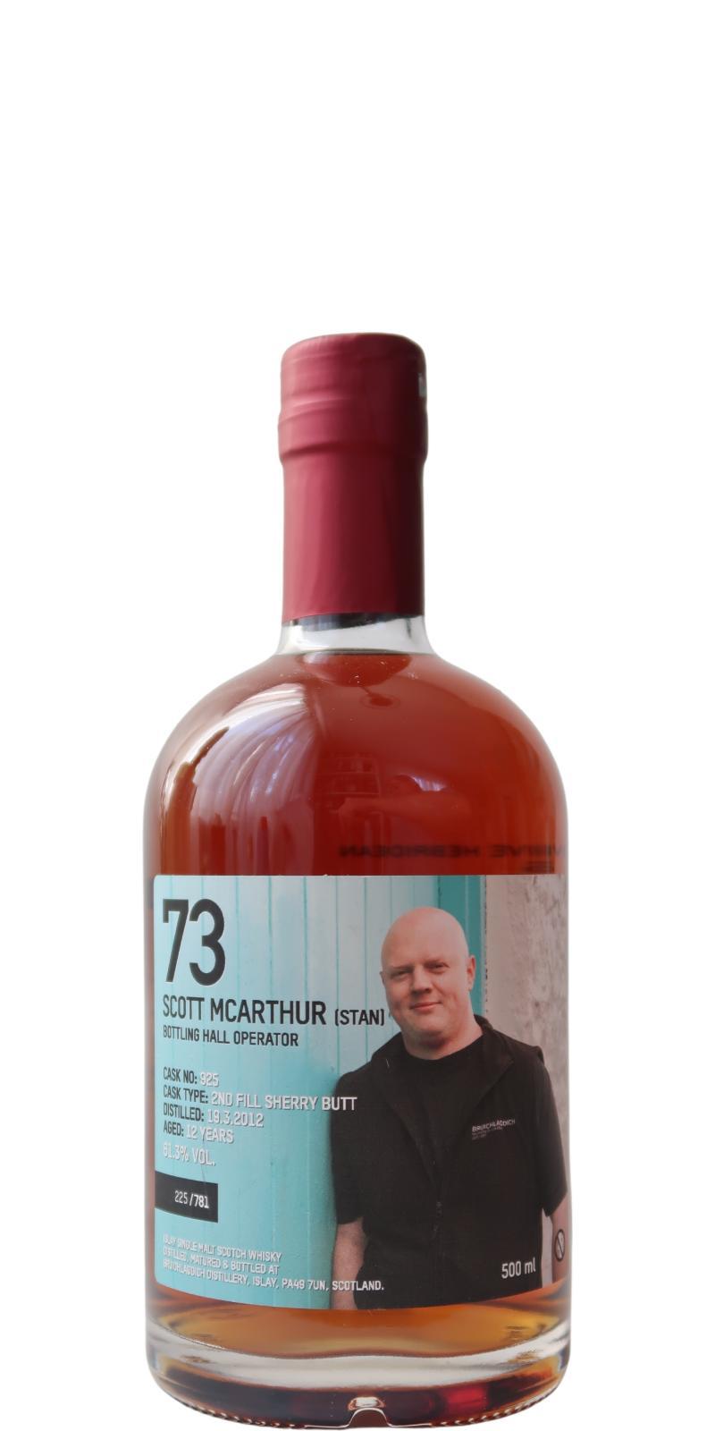 Bruichladdich 2012 Crew Valinch 73 - Scott McArthur (Stan)