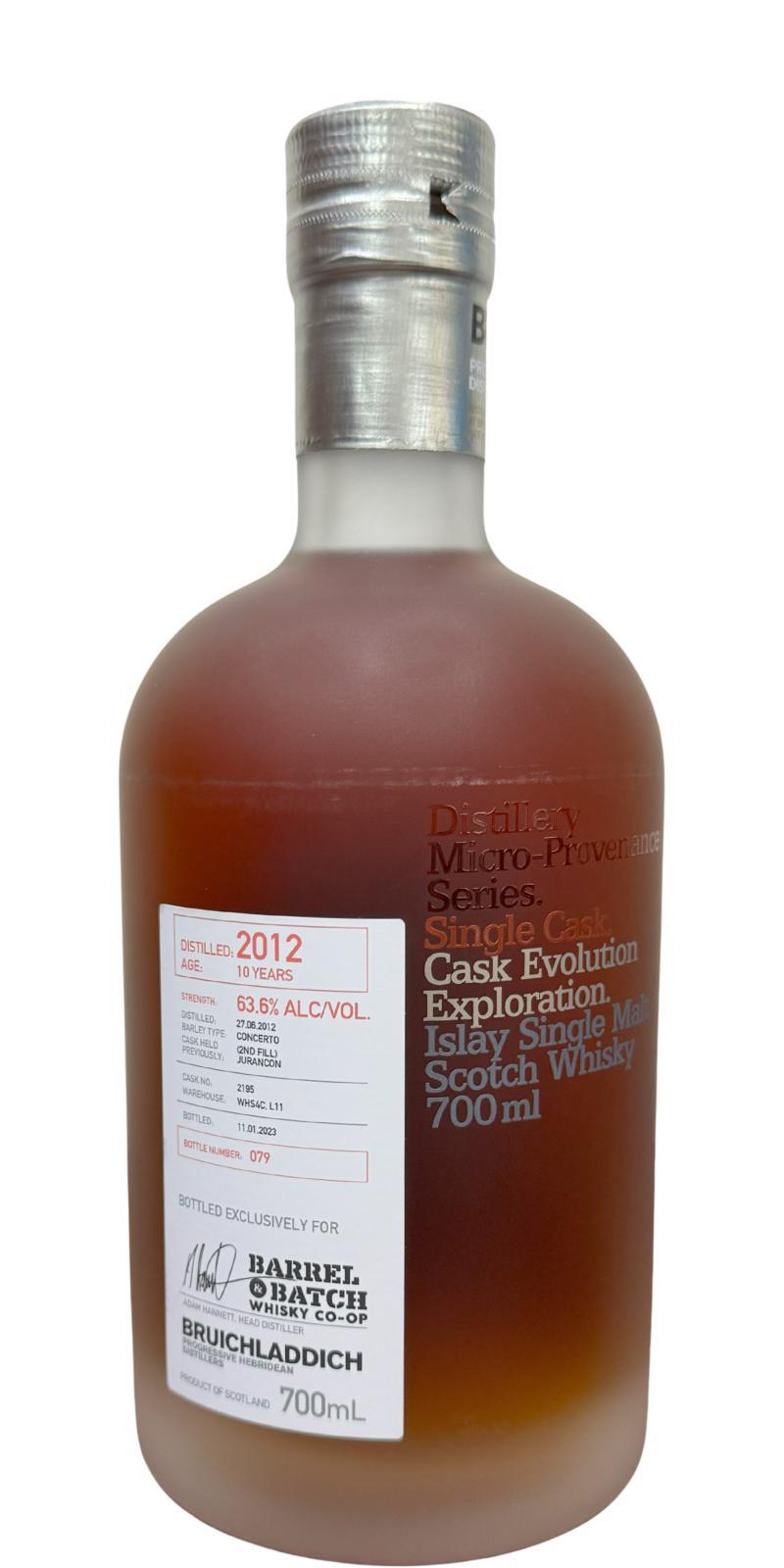 Bruichladdich 2012 Micro-Provenance Series