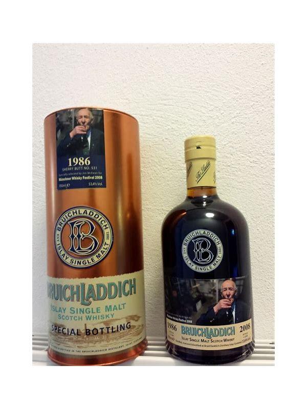 Bruichladdich 21-year-old White distillery label, black box