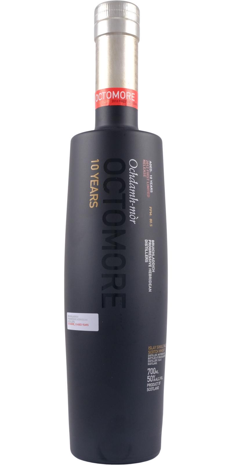 Octomore 10-year-old 2012 First Limited Release 80.5 ppm