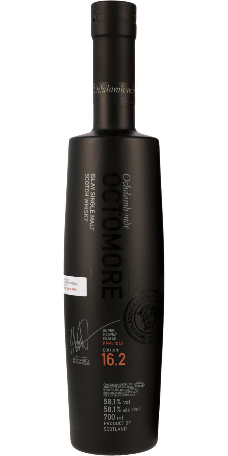 Octomore Edition 16.2 / 101.4 PPM The Impossible Equation