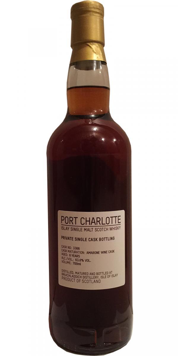 Port Charlotte 08-year-old Private Single Cask Bottling