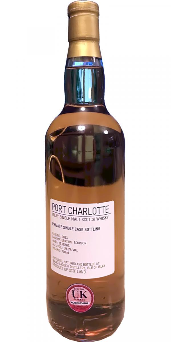 Port Charlotte 15-year-old Private Cask Bottling