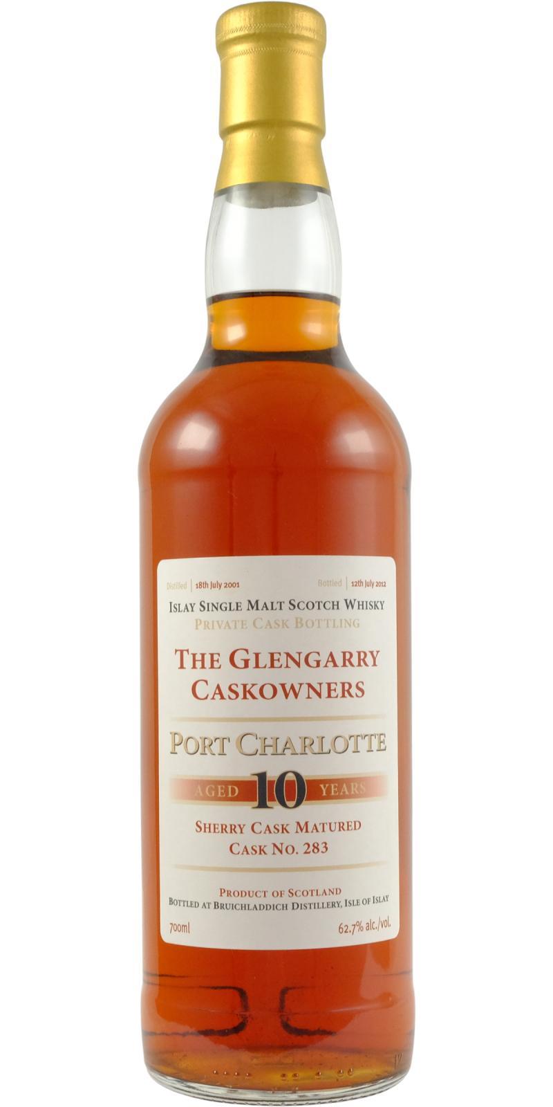 Port Charlotte 2001 The Glengarry Caskowners