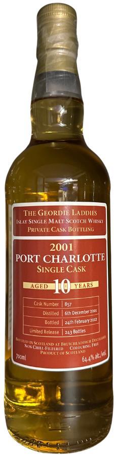 Port Charlotte 2001 Private Cask Bottling