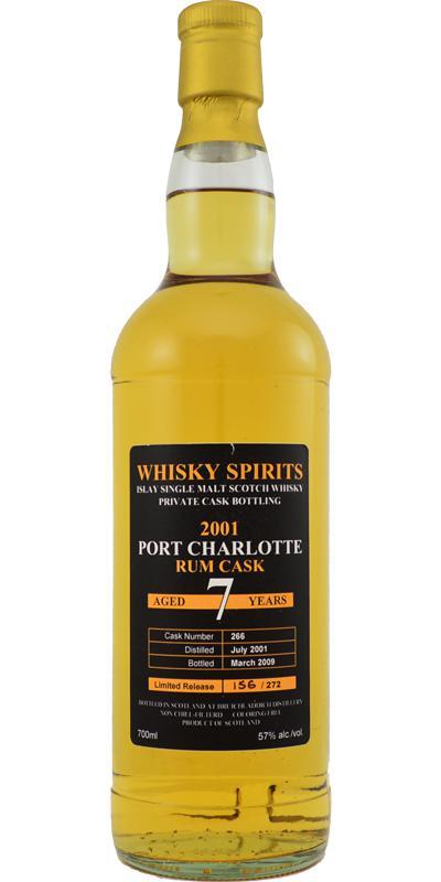 Port Charlotte 2001 Whisky Spirits Private Cask Bottling