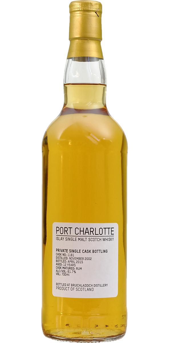 Port Charlotte 2002 Private Single Cask Bottling