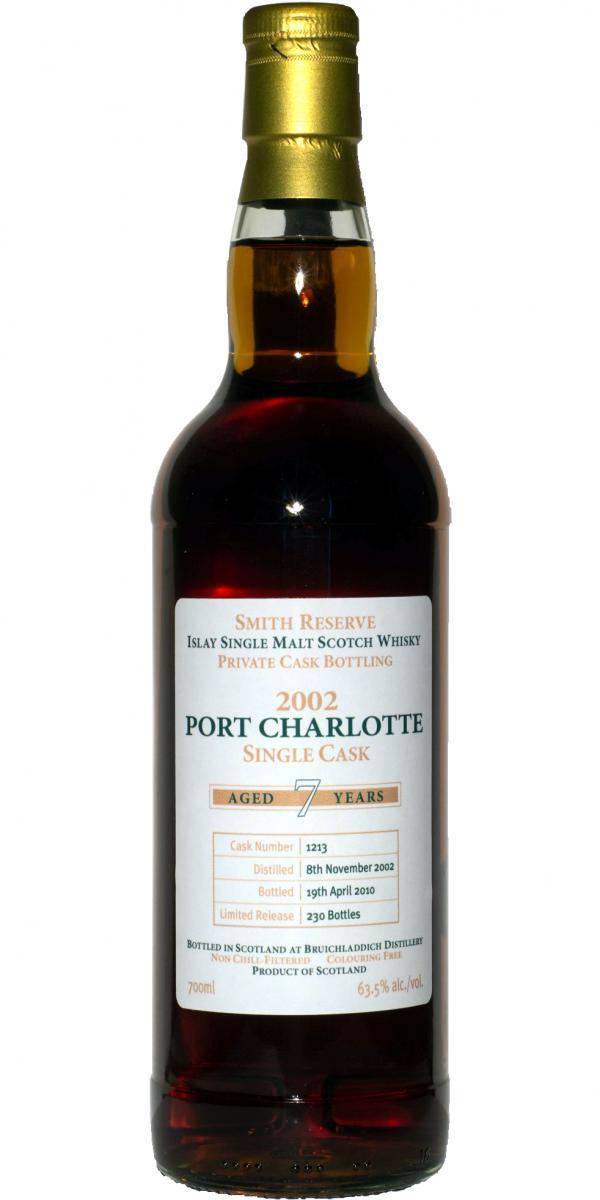 Port Charlotte 2002 Smith Reserve - Private Cask Bottling