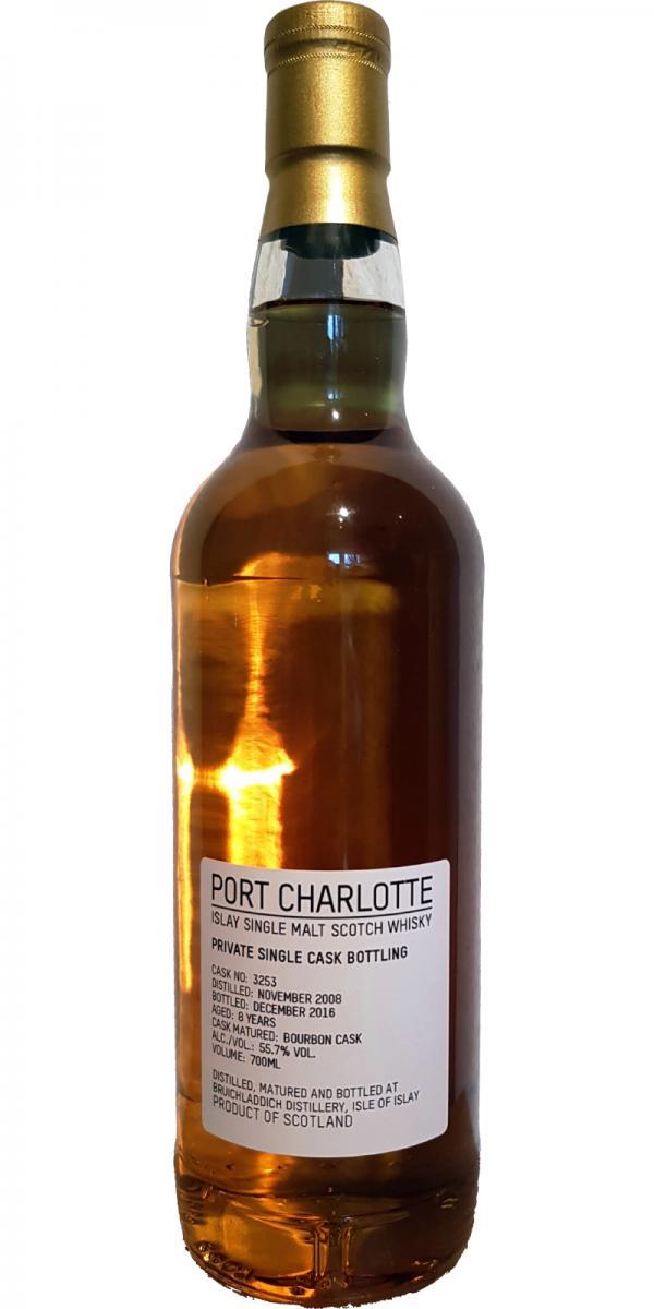 Port Charlotte 2008 Private Single Cask Bottling