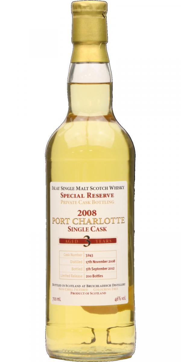 Port Charlotte 2008 Private Cask Bottling