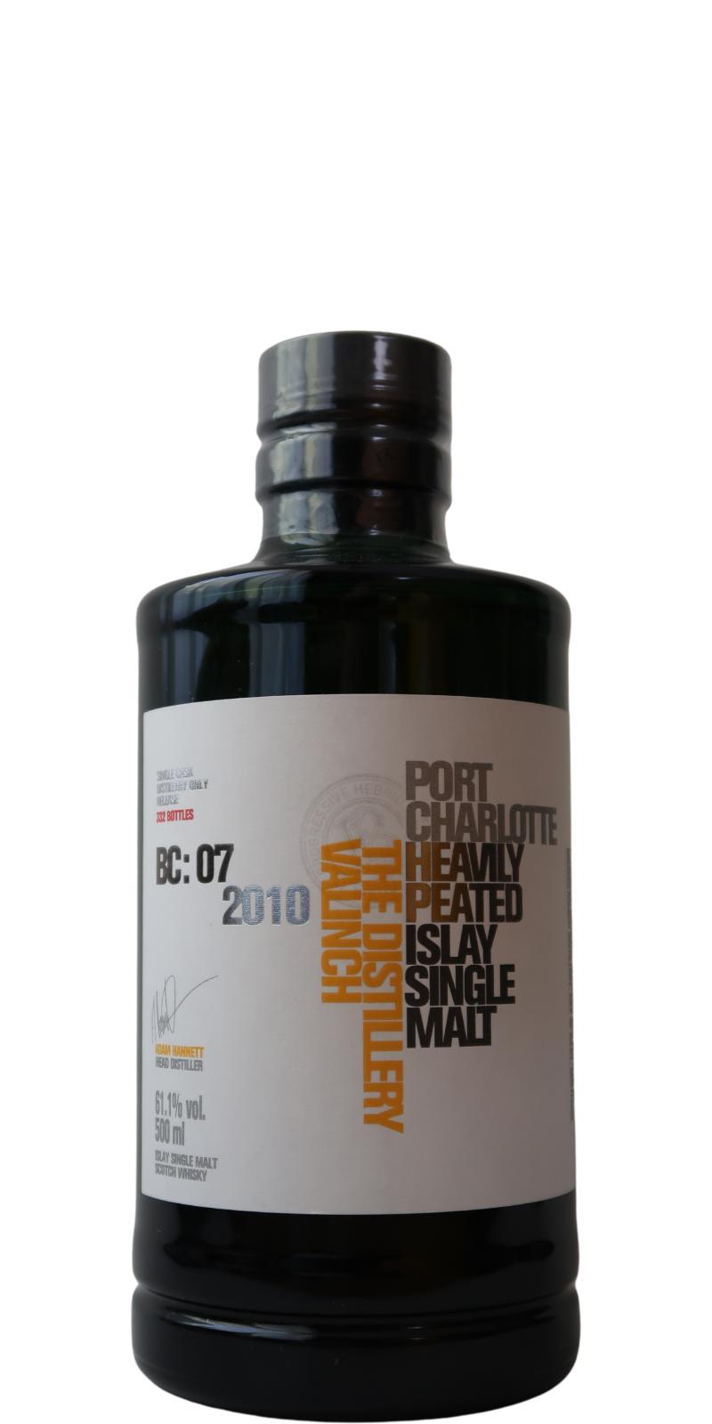 Port Charlotte 2010 BC:07 The Distillery Valinch