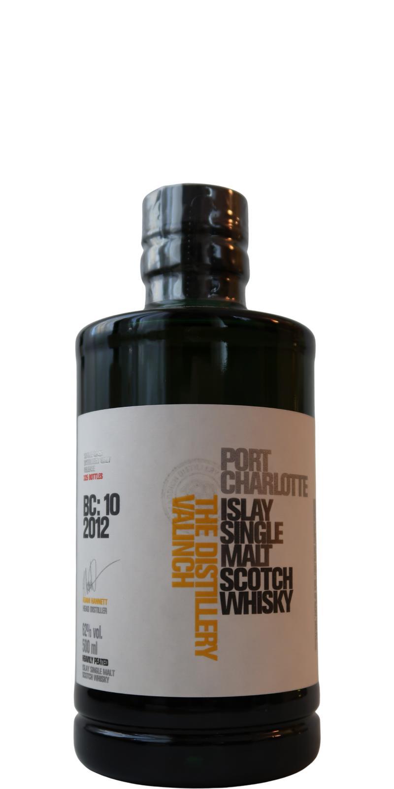 Port Charlotte BC: 10 2012 The Distillery Valinch