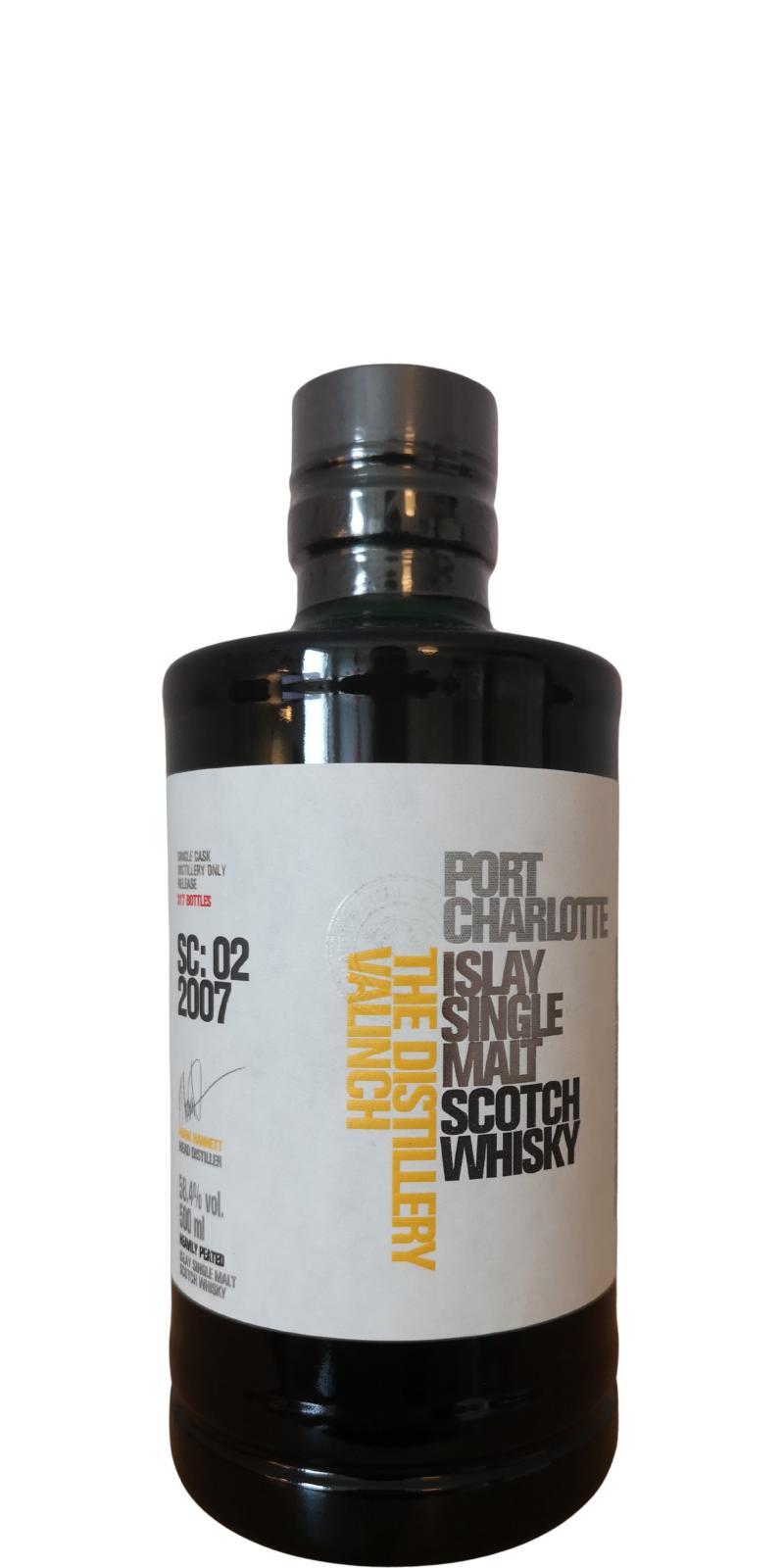 Port Charlotte SC: 02 2007 The Distillery Valinch