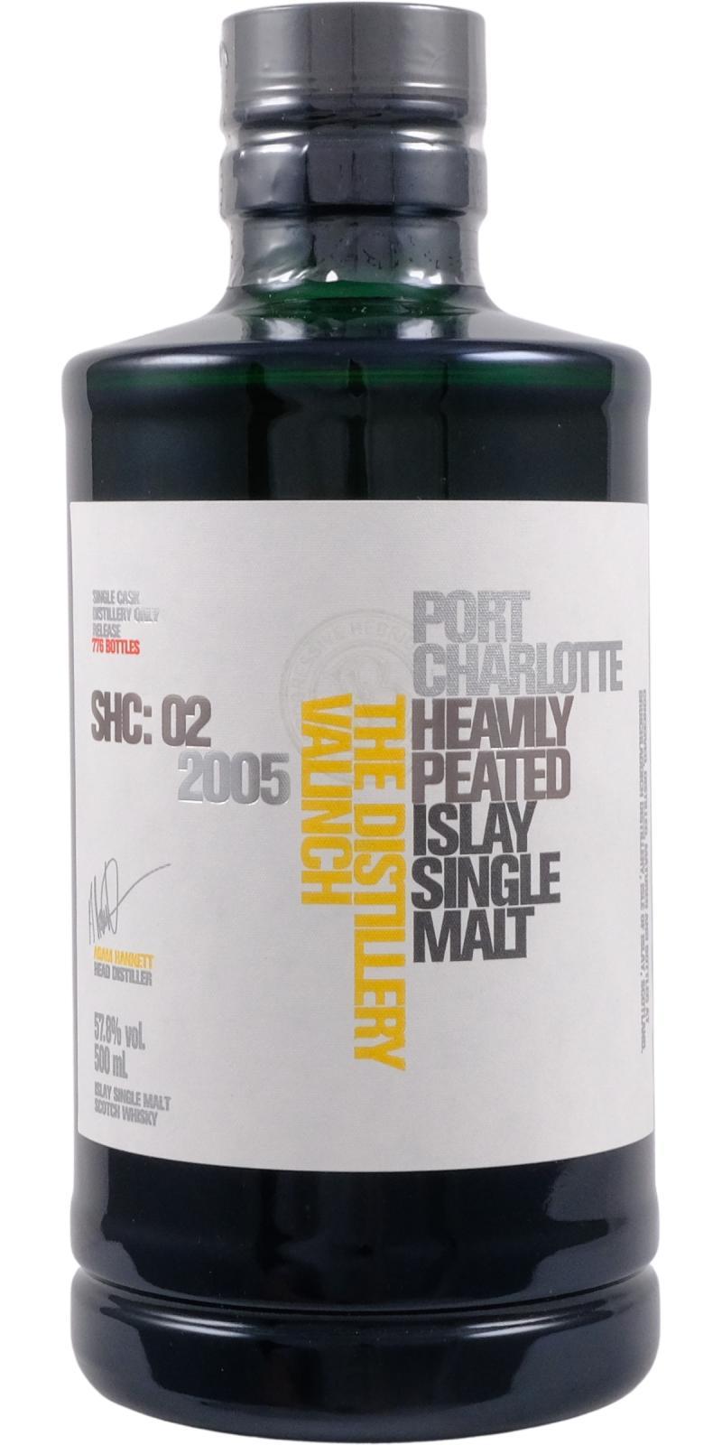 Port Charlotte SHC: 02 2005 The Distillery Valinch