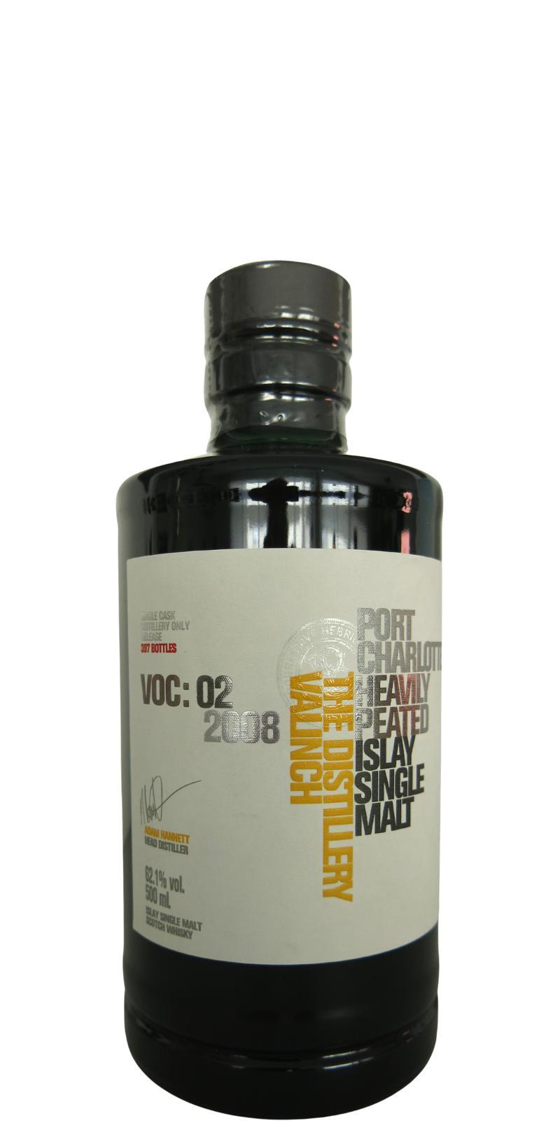 Port Charlotte VOC:02 2008 The Distillery Valinch