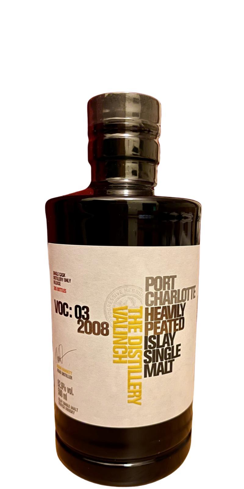 Port Charlotte VOC:03 2008 The Distillery Valinch