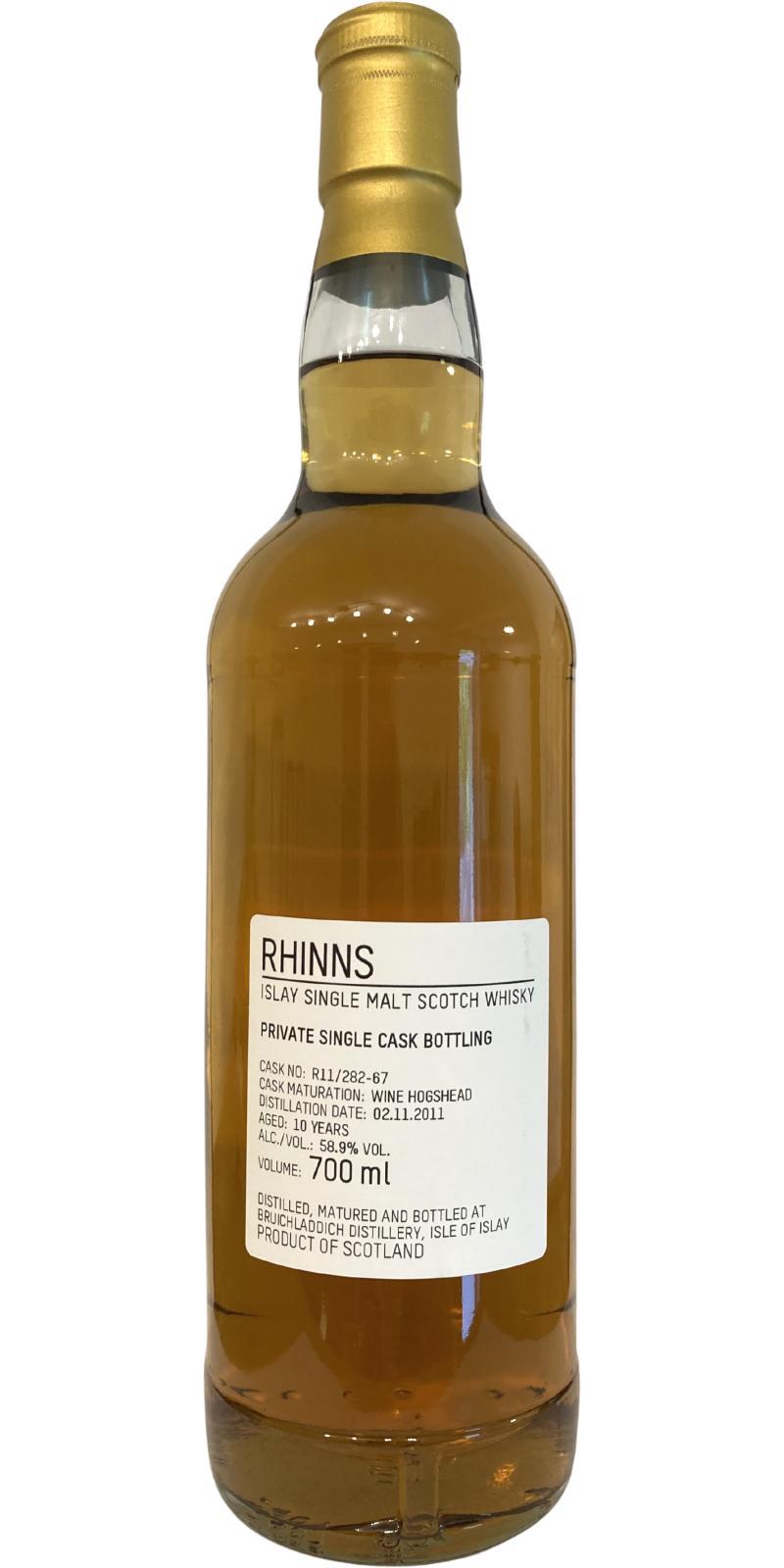 Rhinns 2011 Private Single Cask Bottling