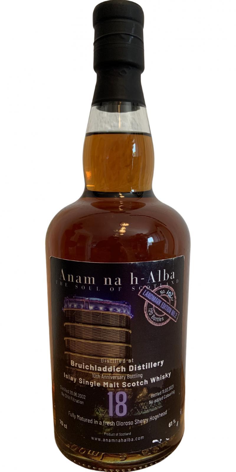 Bruichladdich 2002 ANHA Landmark Edition
