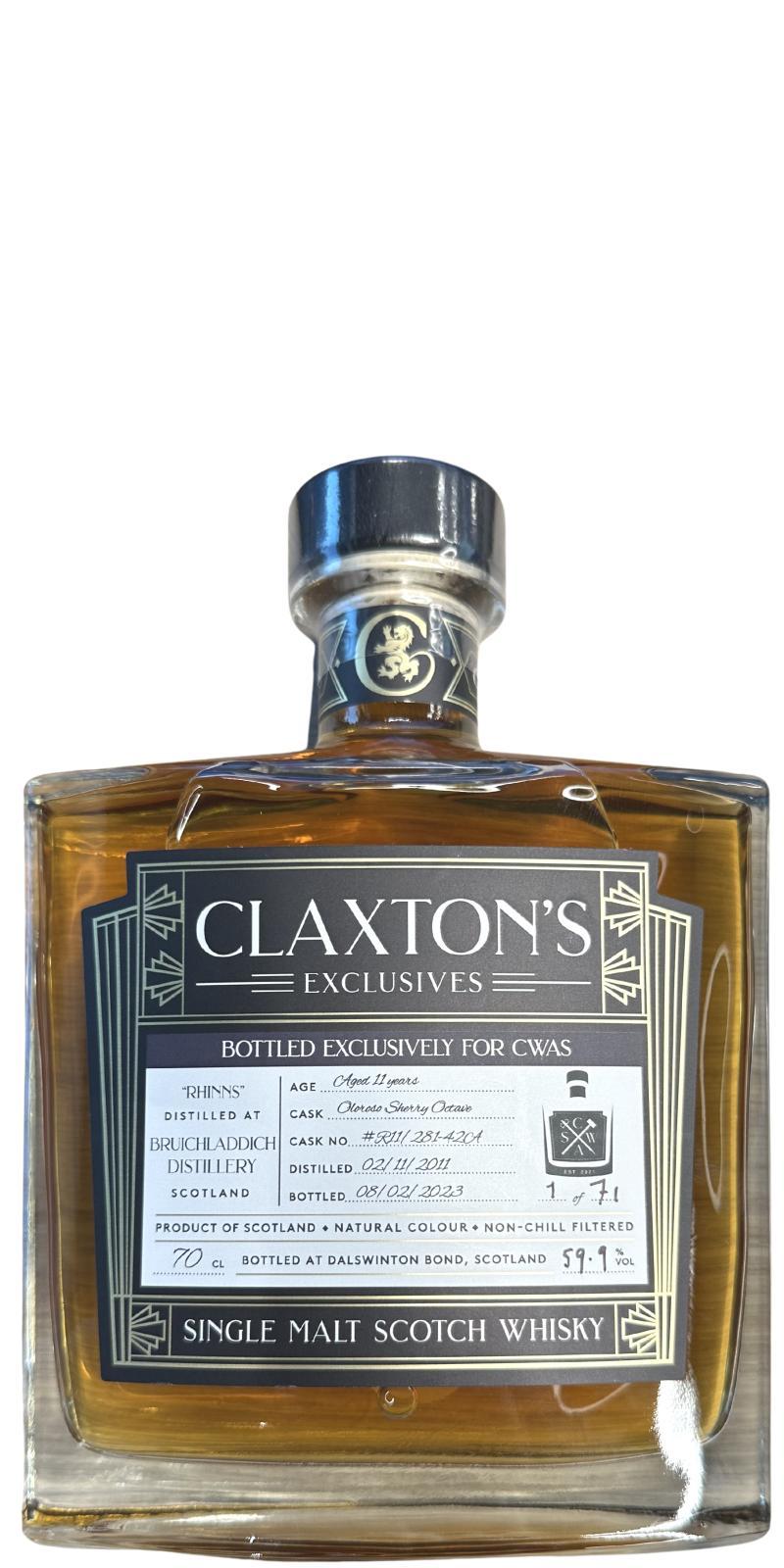 Rhinns 2011 Cl Claxton's Exclusives