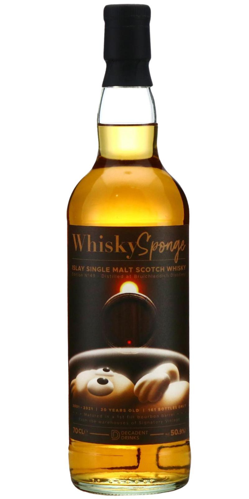 Bruichladdich 2001 DeDr Whisky Sponge
