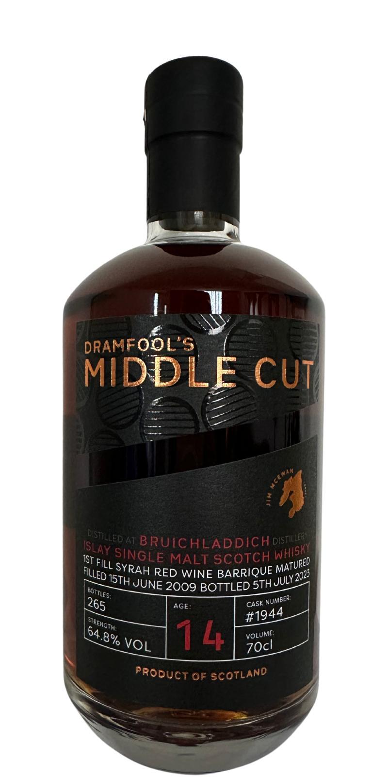 Bruichladdich 2009 Df Dramfool's middle cut