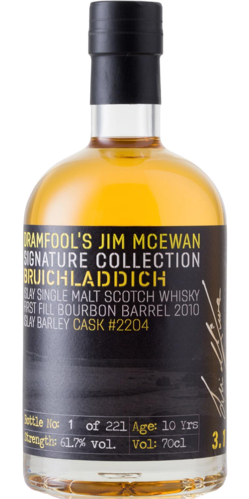 Bruichladdich 2010 Islay Barley Df Jim McEwan Signature Collection 3.1