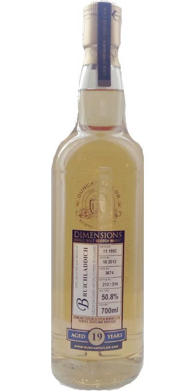 Bruichladdich 1992 DT Dimensions