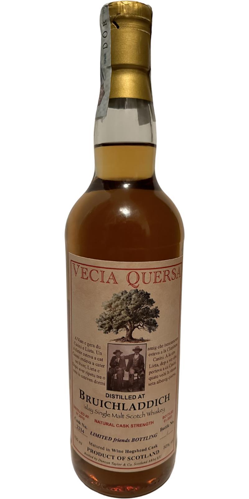 Bruichladdich 2012 DT Vecia Quersa