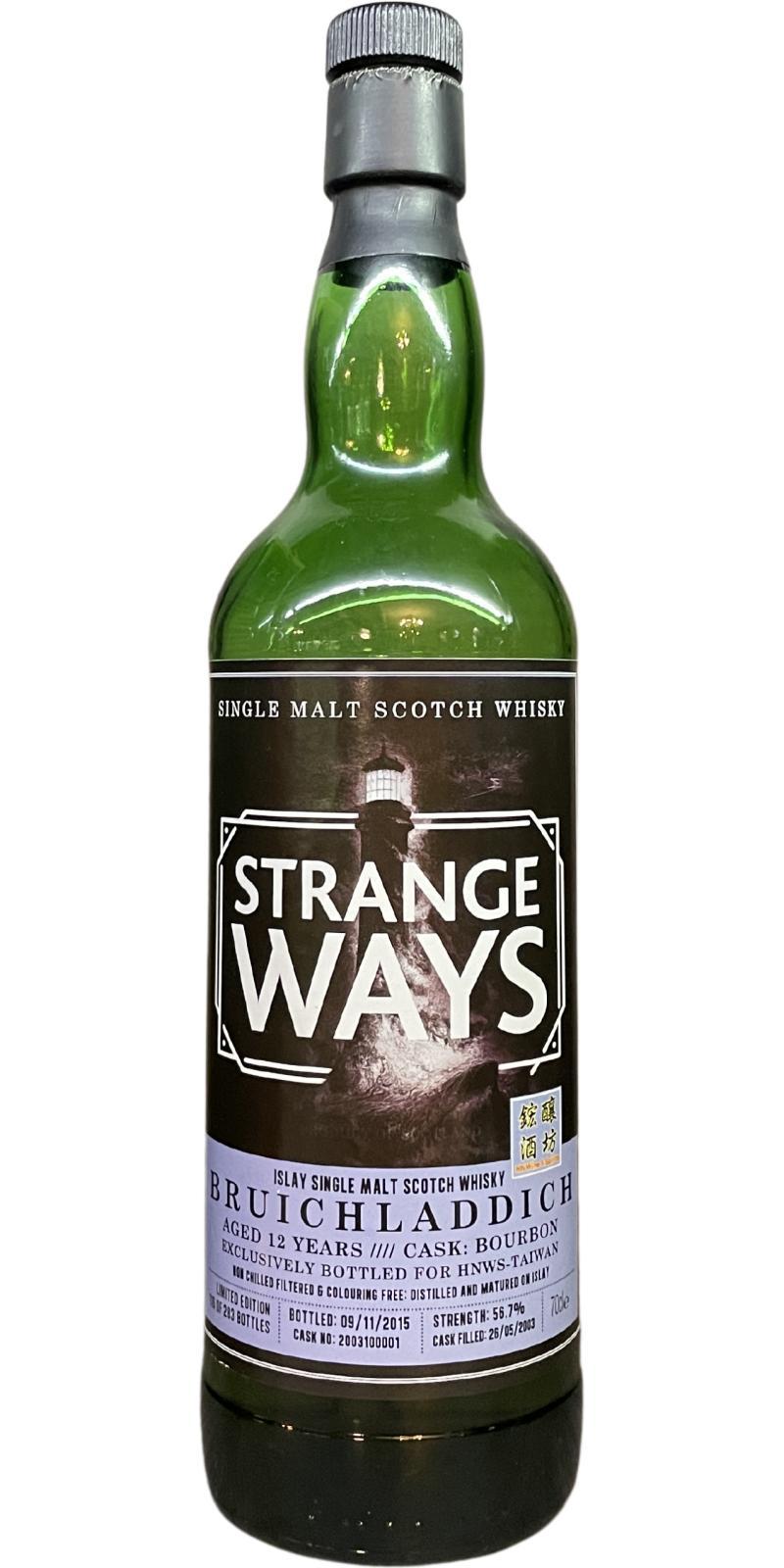 Bruichladdich 2003 FF Strange Ways