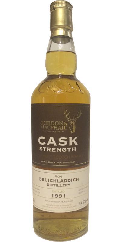 Bruichladdich 1991 GM Cask Strength