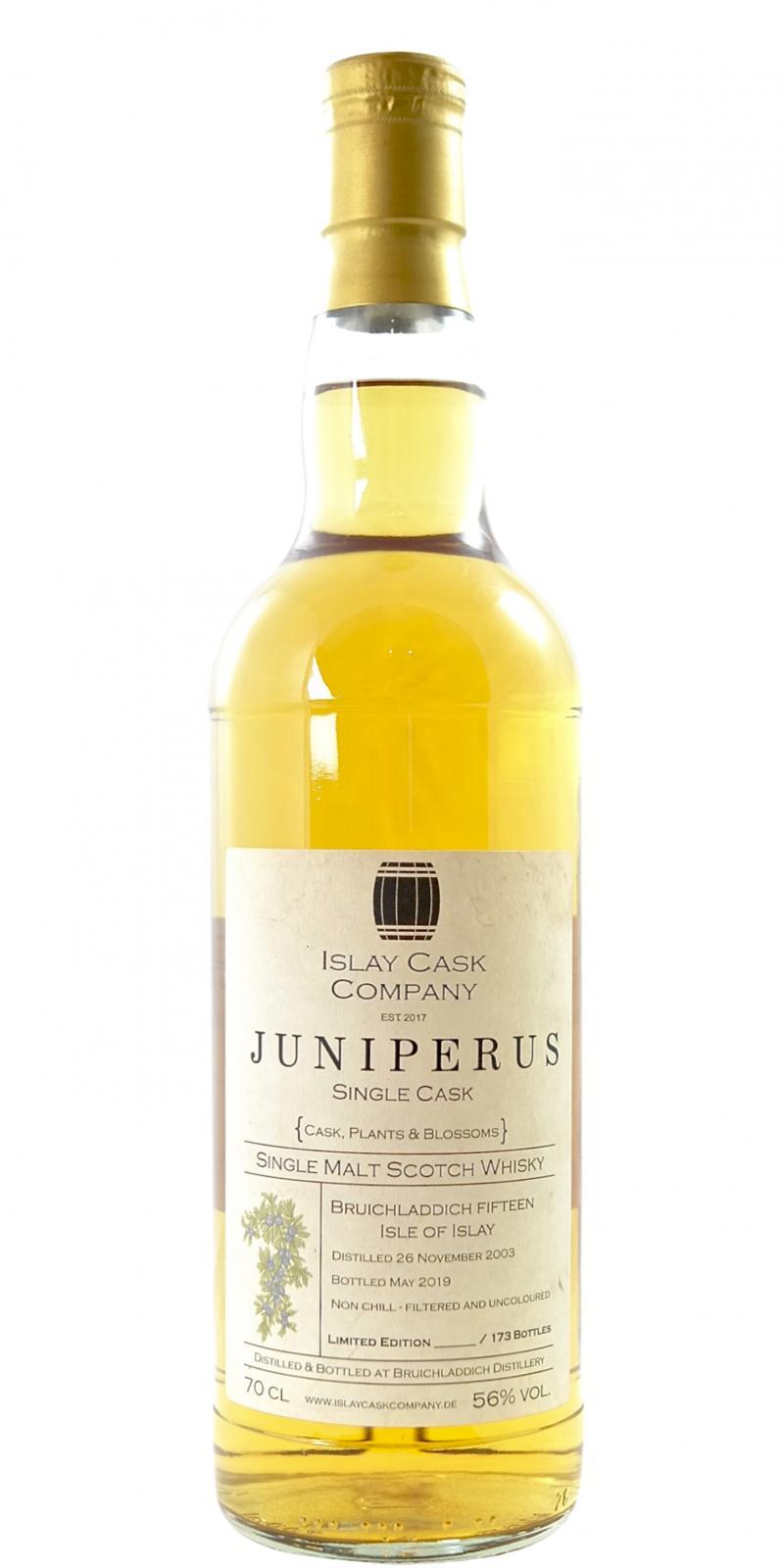Bruichladdich 2003 ICC Cask, Plants & Blossoms
