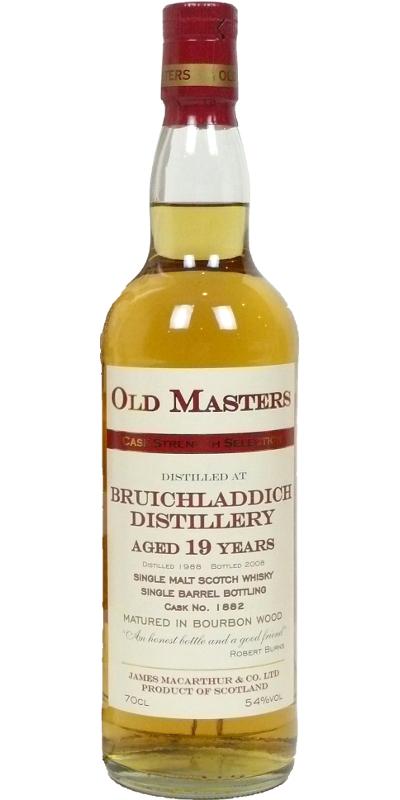 Bruichladdich 1988 JM Old Masters - Cask Strength Selection