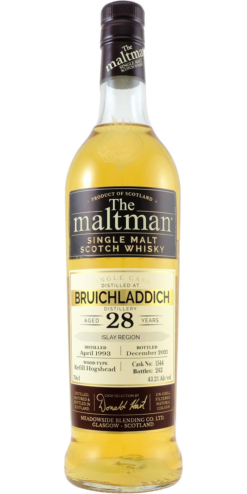 Bruichladdich 1993 MBl The Maltman