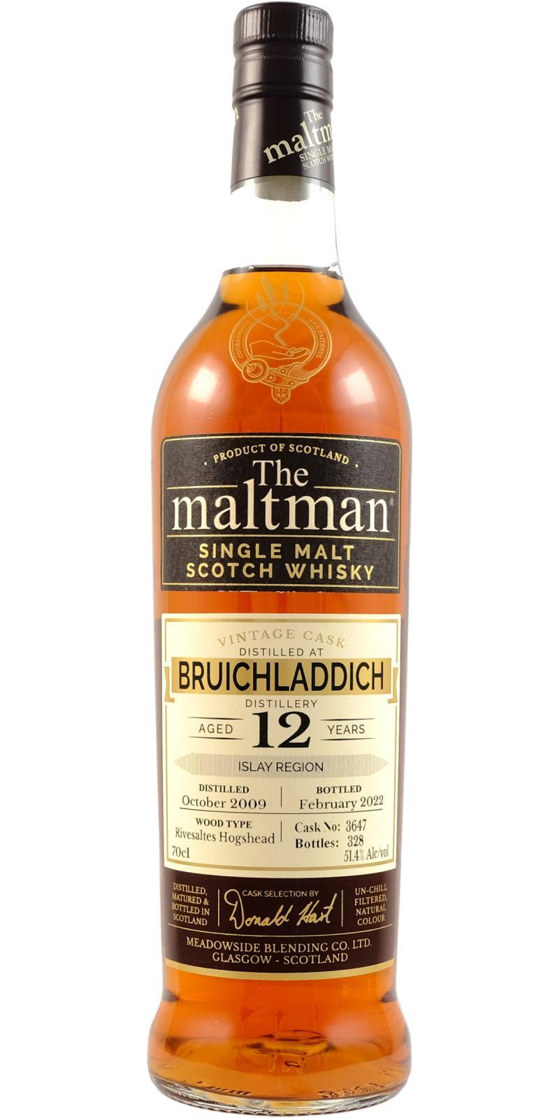 Bruichladdich 2009 MBl The Maltman