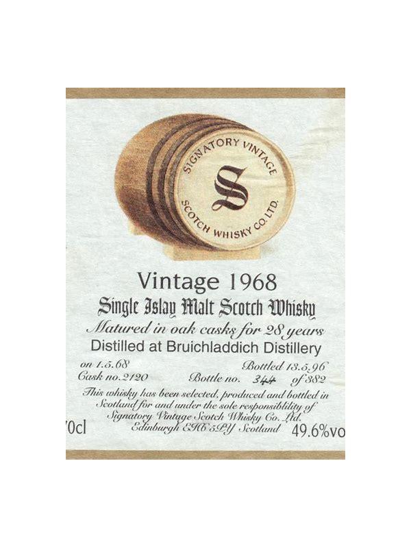 Bruichladdich 1968 SV 10th Anniversary