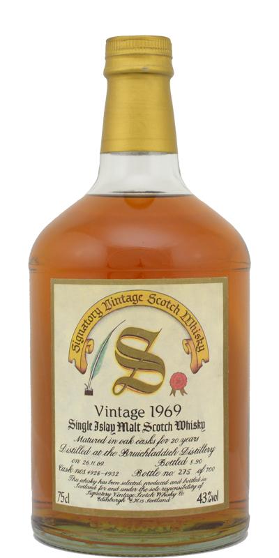 Bruichladdich 1969 SV Vintage Collection - Dumpy