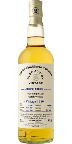 Bruichladdich 1989 SV The Un-Chillfiltered Collection
