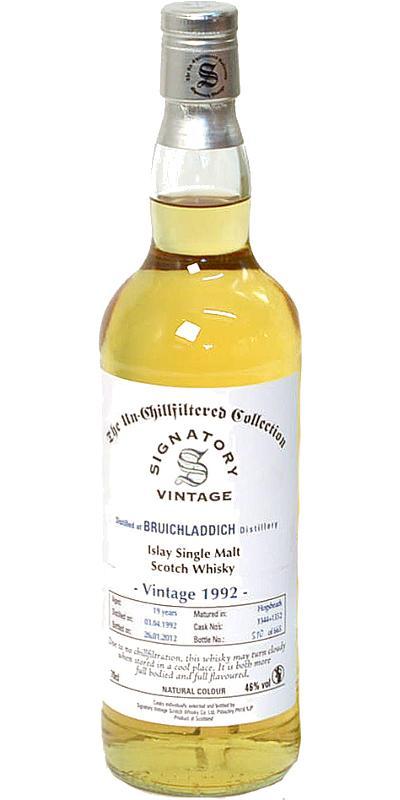Bruichladdich 1992 SV The Un-Chillfiltered Collection