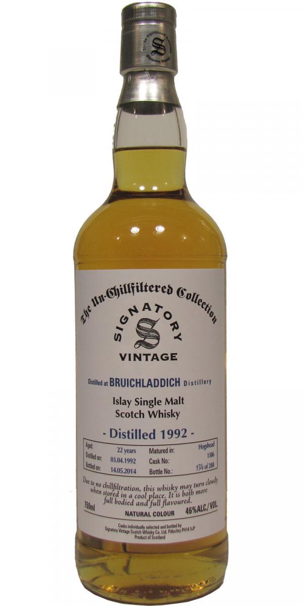 Bruichladdich 1992 SV The Un-Chillfiltered Collection