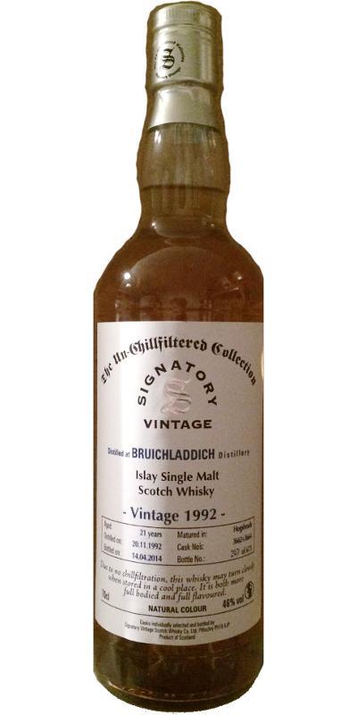Bruichladdich 1992 SV The Un-Chillfiltered Collection