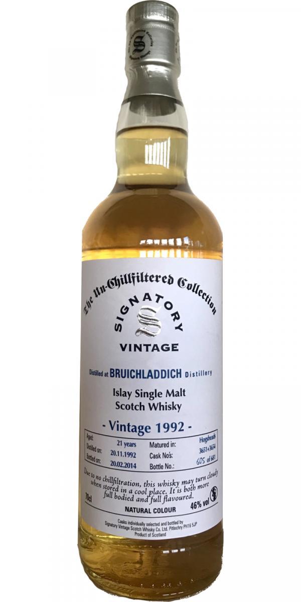 Bruichladdich 1992 SV The Un-Chillfiltered Collection